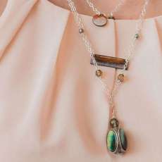 Enamel Pendant Necklace