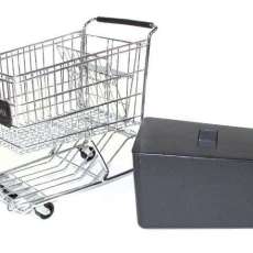 Black Dreamkeeper Mini Shopping Cart With Matching Insert