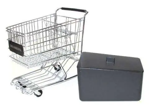Black Dreamkeeper Mini Shopping Cart With Matching Insert