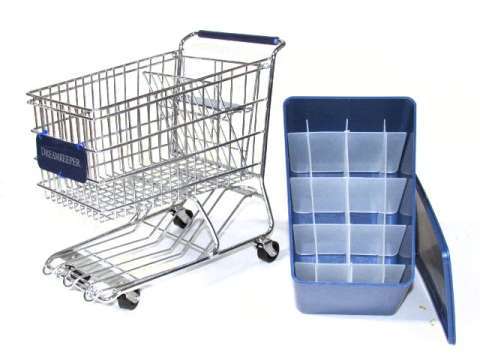 Blue Dreamkeeper Mini Shopping Cart With Matching Insert and Divider