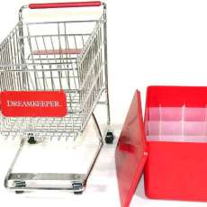 Red Dreamkeeper Mini Shopping Cart With Matching Insert and Divider