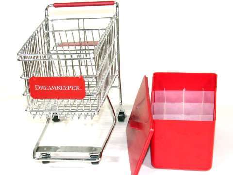 Red Dreamkeeper Mini Shopping Cart With Matching Insert and Divider