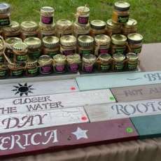 Rustic Signs and Handmade Candles