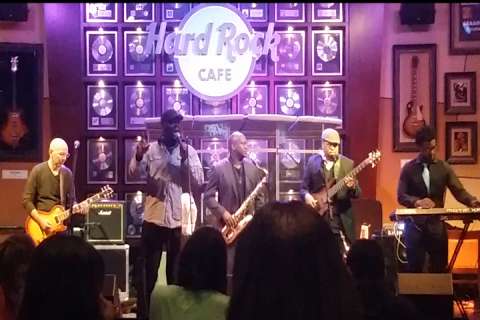 D. Saunders Performing at Hard Rock Cafe