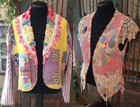 Upcycled Quilt Jacket and Vest