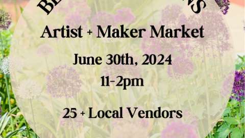 Sunday Artist Market in the Garden - June