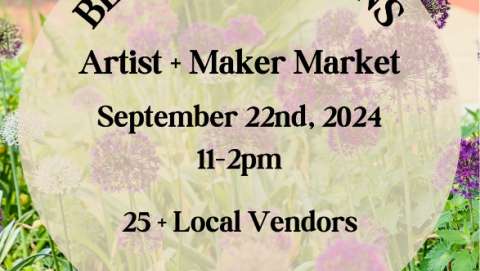 Sunday Artist Market in Our Gardens - September