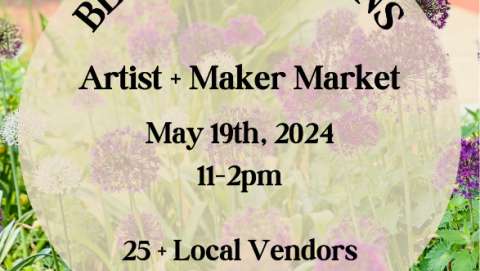 Sunday Artist Market in Our Gardens - May