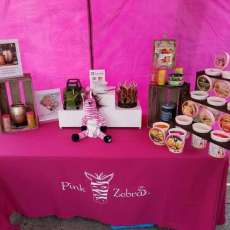 Pink Zebra Shades Set Up at Beercheese Festival