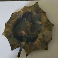 Hammered Holly Leaf Dish