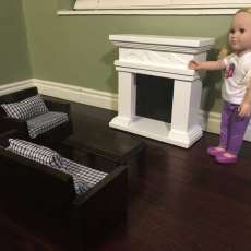 18 Doll Fireplace