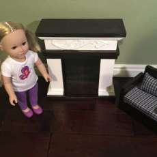 18 Doll 2-Tone Fireplace