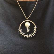 Aluminum Alloy Spiral on Chain Necklace