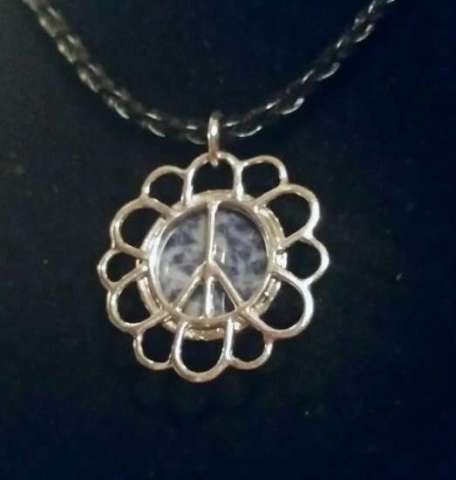 Peaceful Sodlite and Sterling Pendant