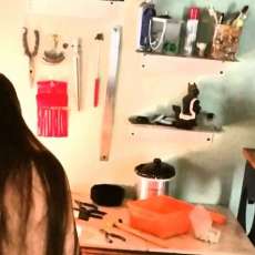 Nico Benelle in His Studio