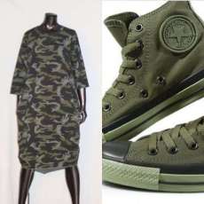 Camouflage 3 Pocket Oversized Dress