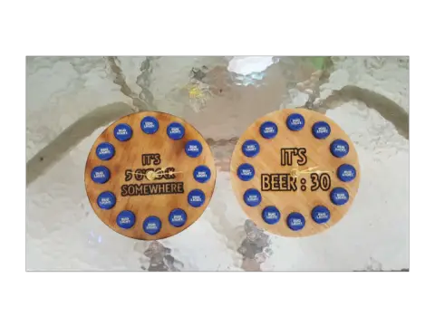 Bud Light Bottle Cap Clocks