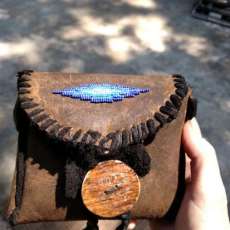 Mens' Leather Belt Bag