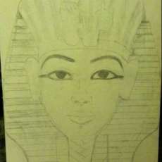 Pencil Drawing of the King of Kemet