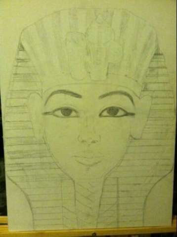Pencil Drawing of the King of Kemet