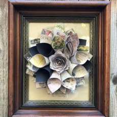 Framed Paper Wreath (Neutral)