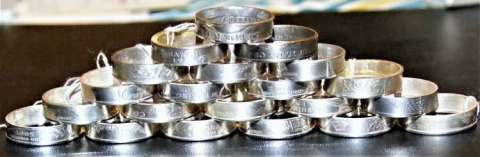 Our Stack of 1999-2008 Silver State Quarters Rings