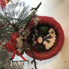 Mason Jar Lid Ornament