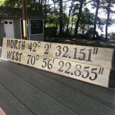 Wood Navigational Signs