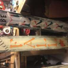 Double-Sided 4' Wood Seasonal Sign