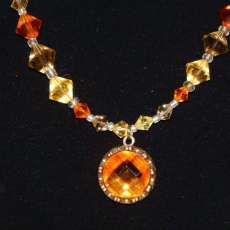 Amber Fire - Necklace