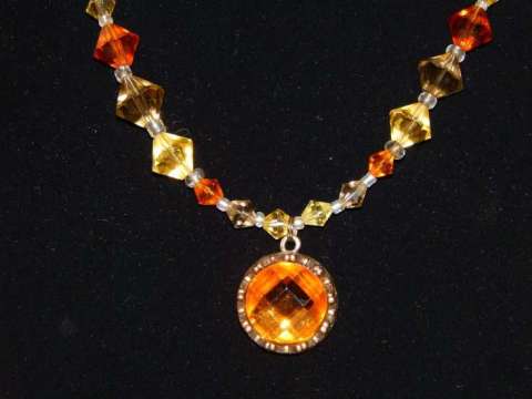 Amber Fire - Necklace