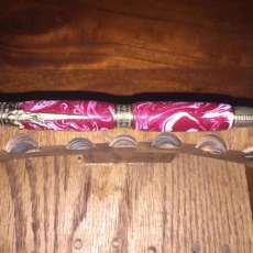 Footballl Pen in Crimson and White