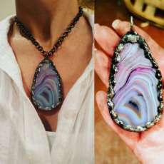 Purple Geode Choker