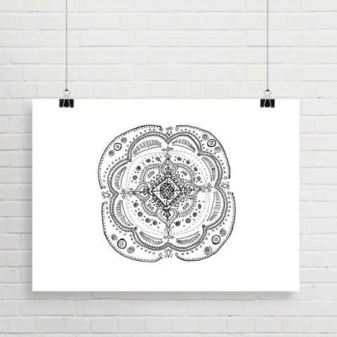 Benevloence Mandala Print