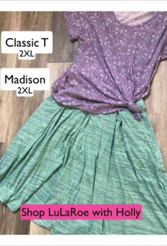 Lularoe 2xl Classic T, 2xl Madison Skirt