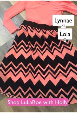 Lularoe S Lola Skirt, XS Lynnae Top