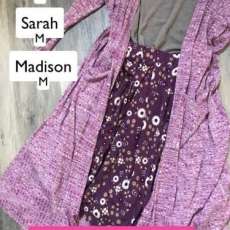 Lularoe M Sarah Sweater, M Gigi Top, M Madison Skirt