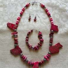 Pink Stone 3 Piece Set