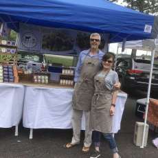 David and Tina at the Farmers Market
