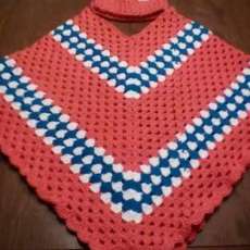 Childs' Poncho W/ Matching Hat