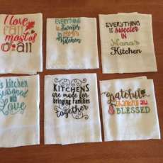 Embroidered Tea Towels