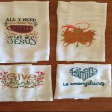 Embroidered Tea Towels