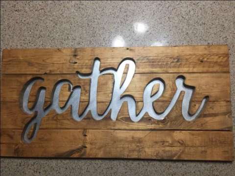 Gather Cut Out With Metal