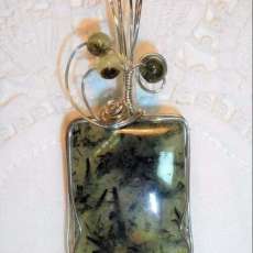 Black Needle Prehnite