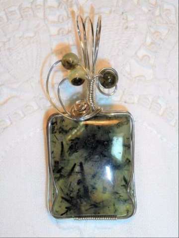 Black Needle Prehnite