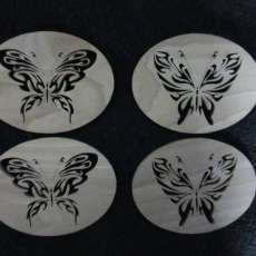 Abstract Butterfly in Oval