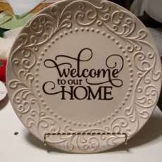 Welcome Plate