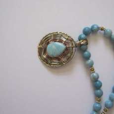 Beaded Larimar