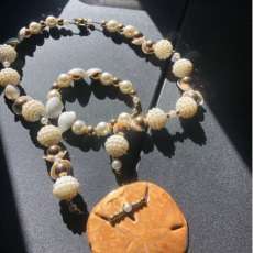 Pearl & Sand Dollar Necklace