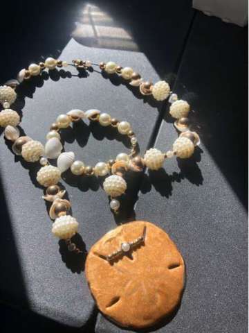 Pearl & Sand Dollar Necklace